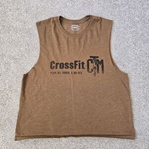 Bumper Brown Crossfit Muscle Tank Top Sz Medium
